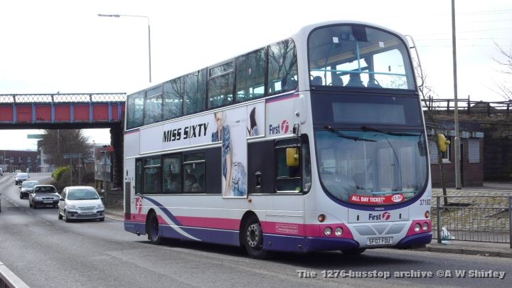 fig3718301050310.JPG - First Glasgow Gemini 37183 Working A Diverted 62