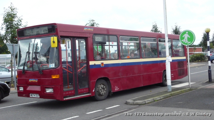 mccm674ssx01200908.JPG - McColl's M674 SSX Approaching Asda In Dumbarton On The Last Day Of The 215