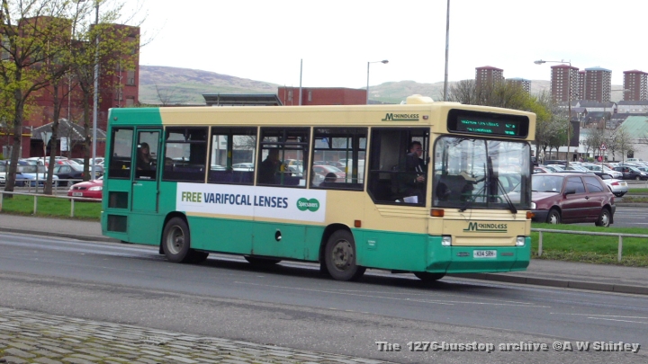 mckk114srh01100409.JPG - McKindless K114 SRH, The First With The New Fleetname Passing Clydebank Bus Station On The 62