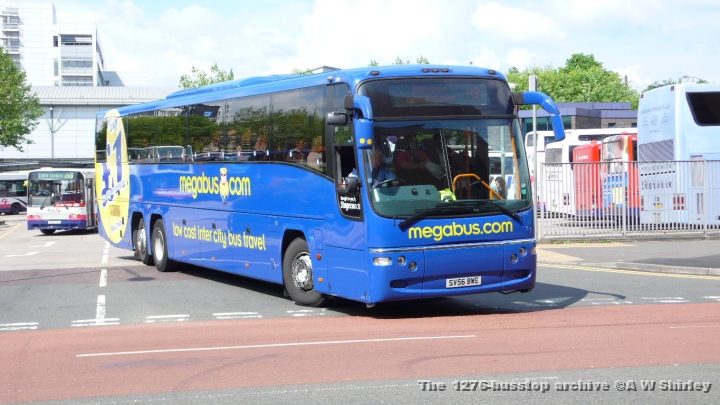 scb5401101060608.JPG - Megabus Liveried Panther 54011 Heading For Aberdeen