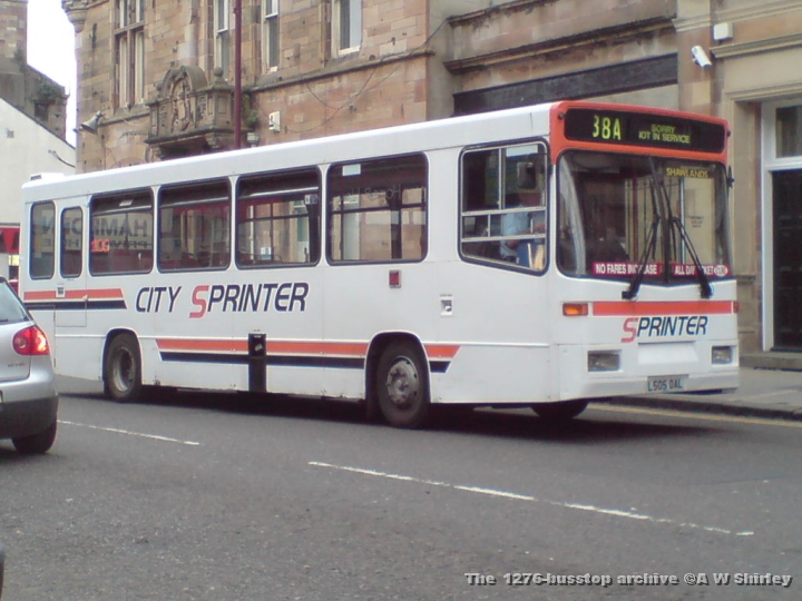 sacl505oal01090608.JPG - City Sprinter L505 OAL Outside Helensburgh Central Station On Rail Replacement