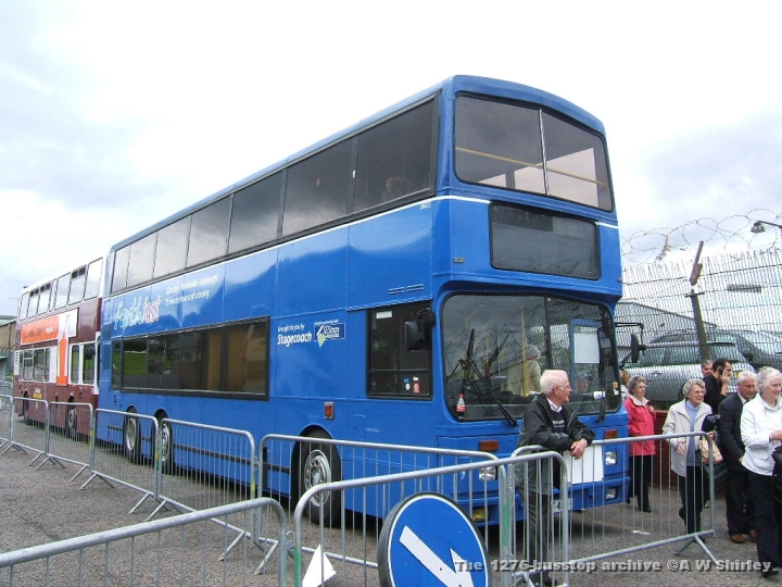 sif1360202260707.JPG - Stagecoach Fife 13602 In Use As The ForthFast Waiting Room Within Marine Depot