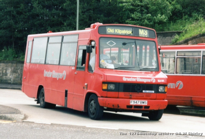 fggf947bms01dtuknw.JPG - Former London Mercedes F947 BMS, Complete With First Greater Glasgow Fleetnames Heading For Old Kilpatrick