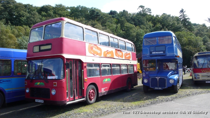 eds50a01svmbaug09.JPG - Routemaster EDS 50A In Midland Livery Next To Bankfoot VR GGM 108W, Was This Parking Arrangement Intentional?