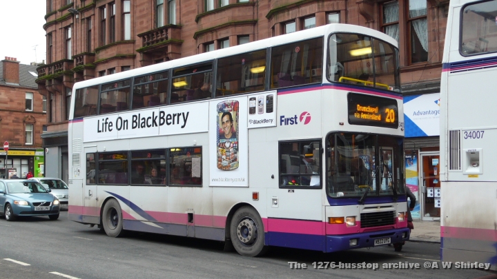 fig3420201130209.JPG - First Glasgow 34202, One Of The Olympians New To Yorkshire Coastliner, Seen At Anniesland On The 20