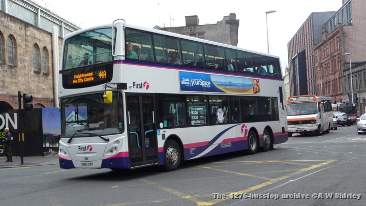 fig3820701190609.JPG - First Glasgow 38207 Heading For Knightswood On The 44A