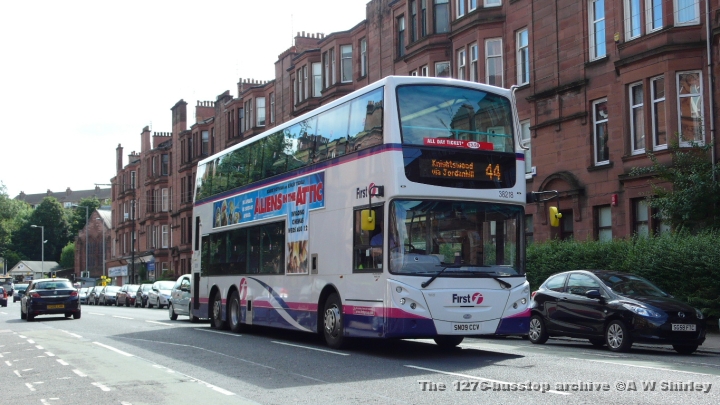 fig3821801100809.JPG - First Glasgow 38218 Heads Along Crow Road On A Knightswood Bound 44