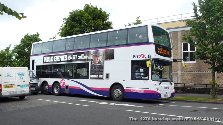 fig3821901190609.JPG - 38219 Of First Glasgow, Trying To Hide Behind A Transit Van