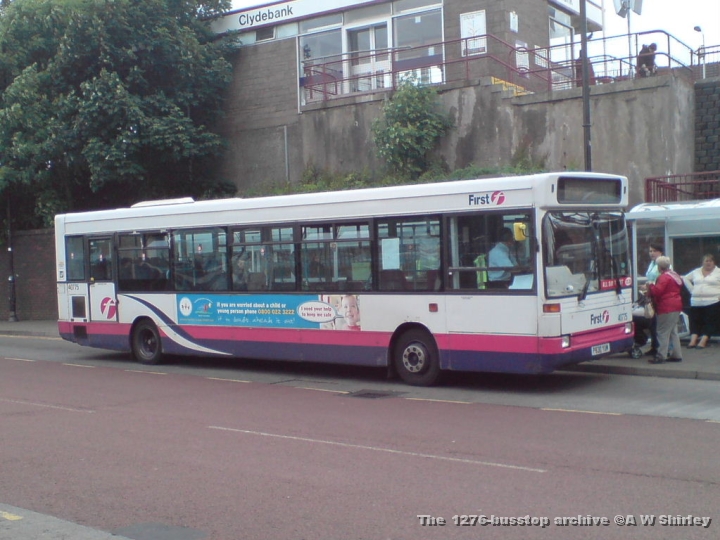 fig4077501150609.JPG - First Glasgow 40775, Now Allocated To Dumbarton, In Use Of The 140 On The First Day Of The Service