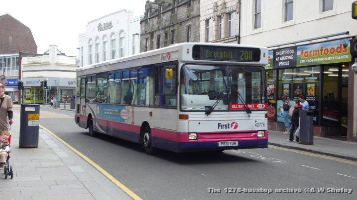 fig4077601170409.JPG - Dart  40776 Of First Glasgow In Use At Dumbarton On The 208