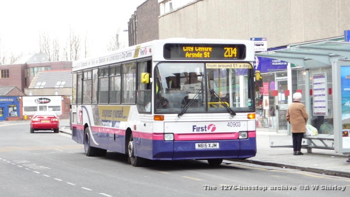 fig4090301011108.JPG - First Glasgow X17 Branded Dart In Dumbarton, On The 204